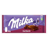 Milka Zartherb - alpská hořká mléčná čokoláda s jemným nádechem kakaa v multibalení - 25 x 90g
