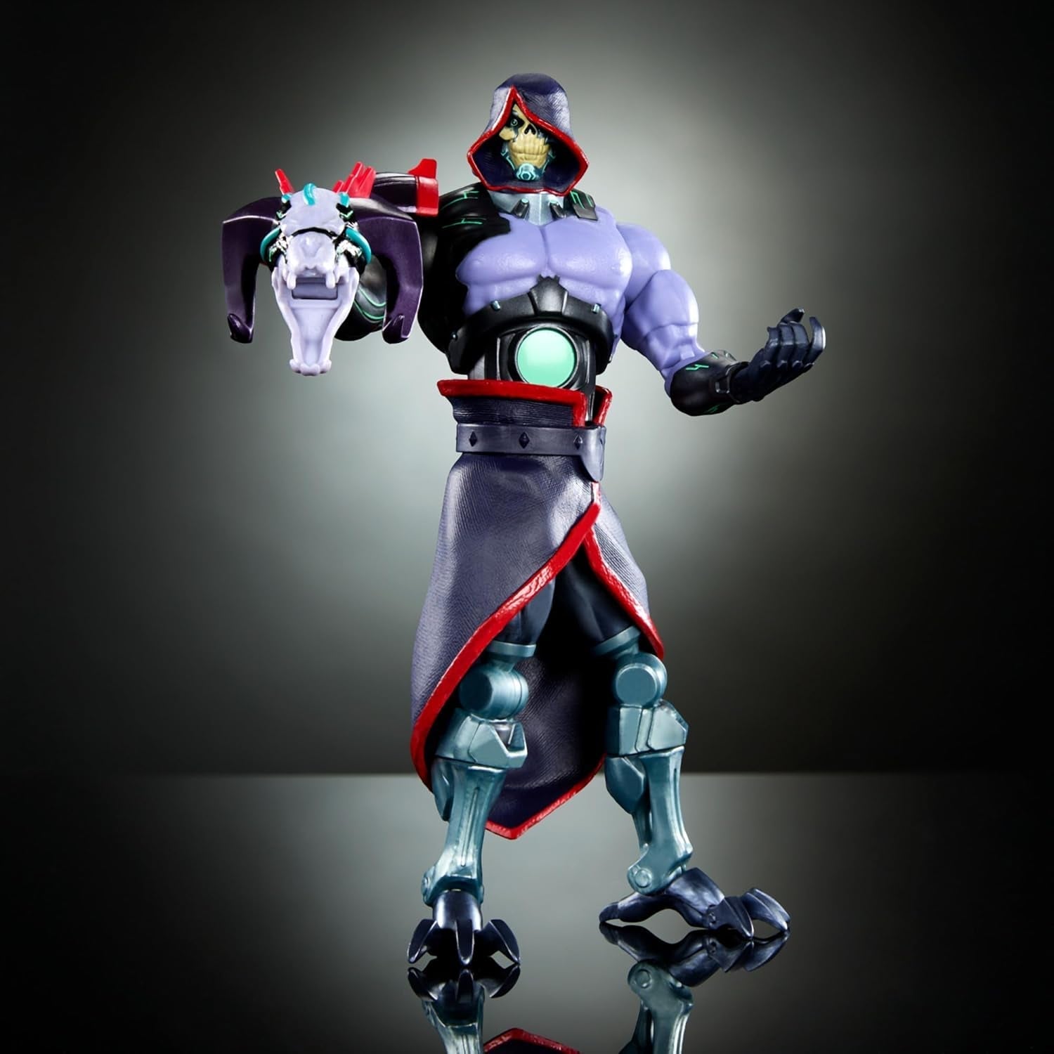 Masters of the Universe: Revolution Masterverse Skeletor akční figurka Sběratelská figurka s 30 body pohybu a pohyblivým robotickým ramenem Motu Toy HYC46 Akční figurky Naty Shop