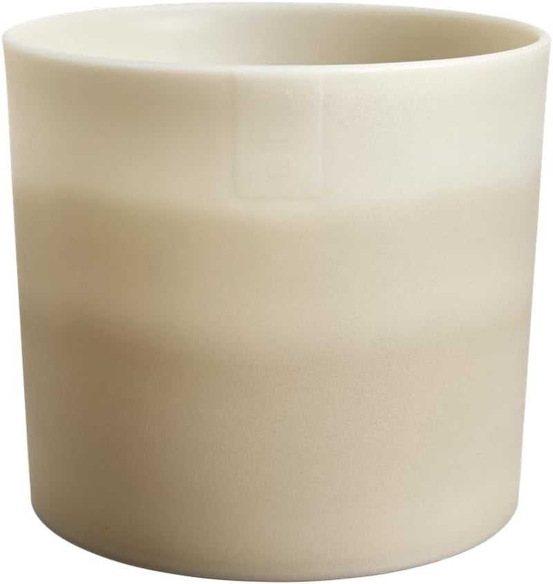 Kulatý květináč elho Color Gradient 18cm - Pokojové květináče - 100% recyklovaný plast - Ø 18,2 x V 16,8 - Béžový/Béžový pískovec
