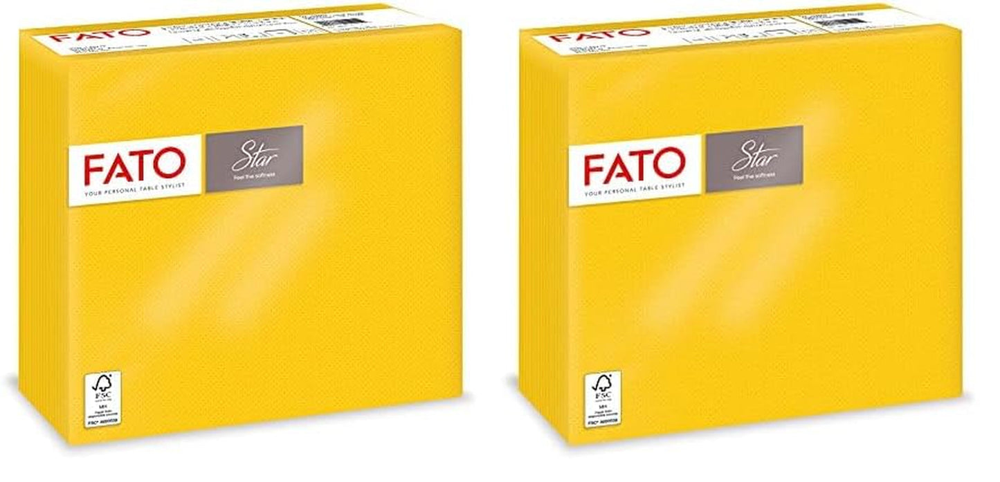 - Měkký a jemný jednorázový hedvábný papír, balení 40 kapesníčků, velikost 38X38 složený na 4, 2 vrstvy, žlutá barva, 100% čistá celulóza, certifikace FSC (2 balení)