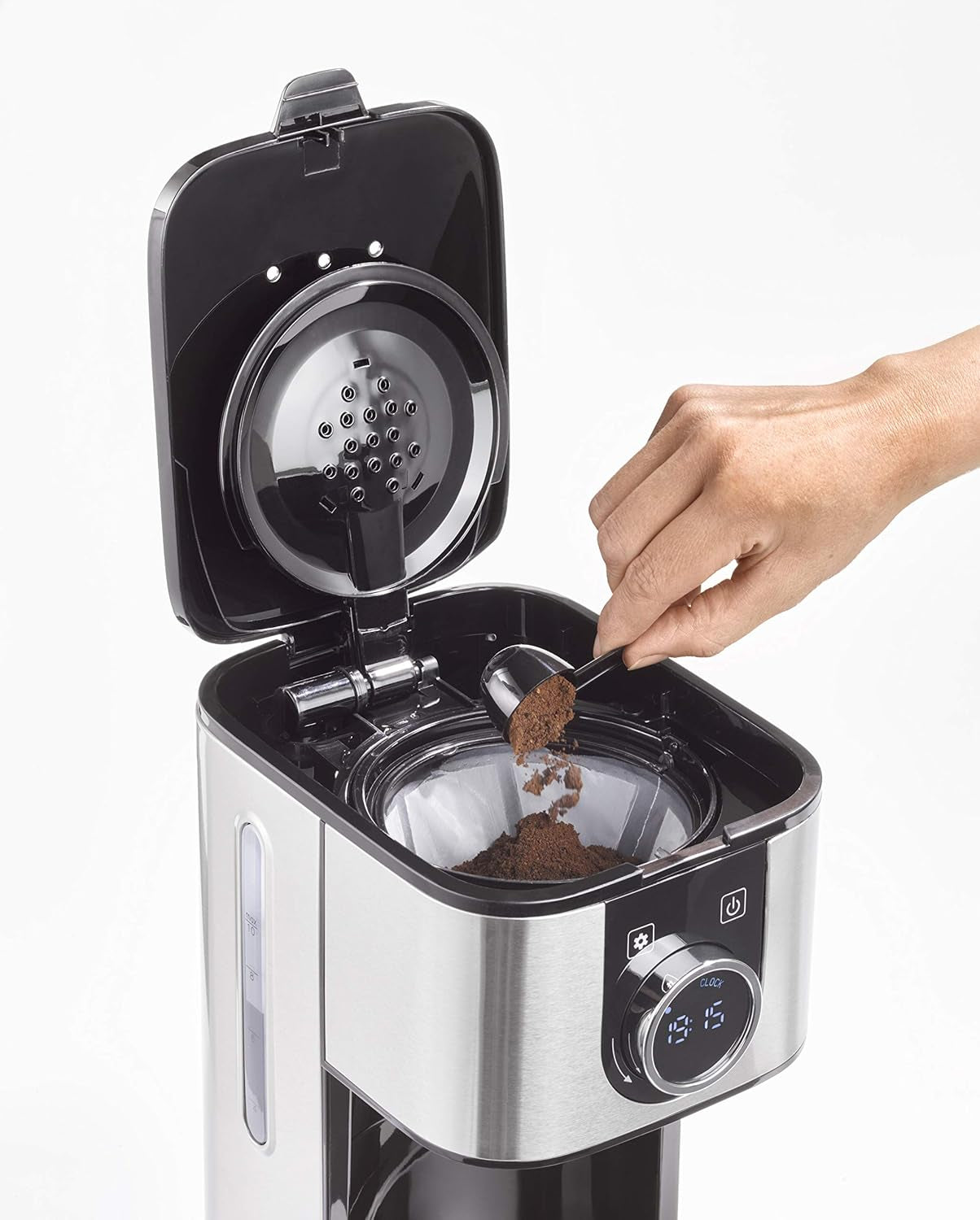 Kávovar CASO Selection C 10 Thermo Design – Nerezové pouzdro, 1,2l izotermická karafa (10 šálků), dotykové ovládání a časovač, funkce Aroma PLUS, permanentní filtr, filtr proti odkapávání