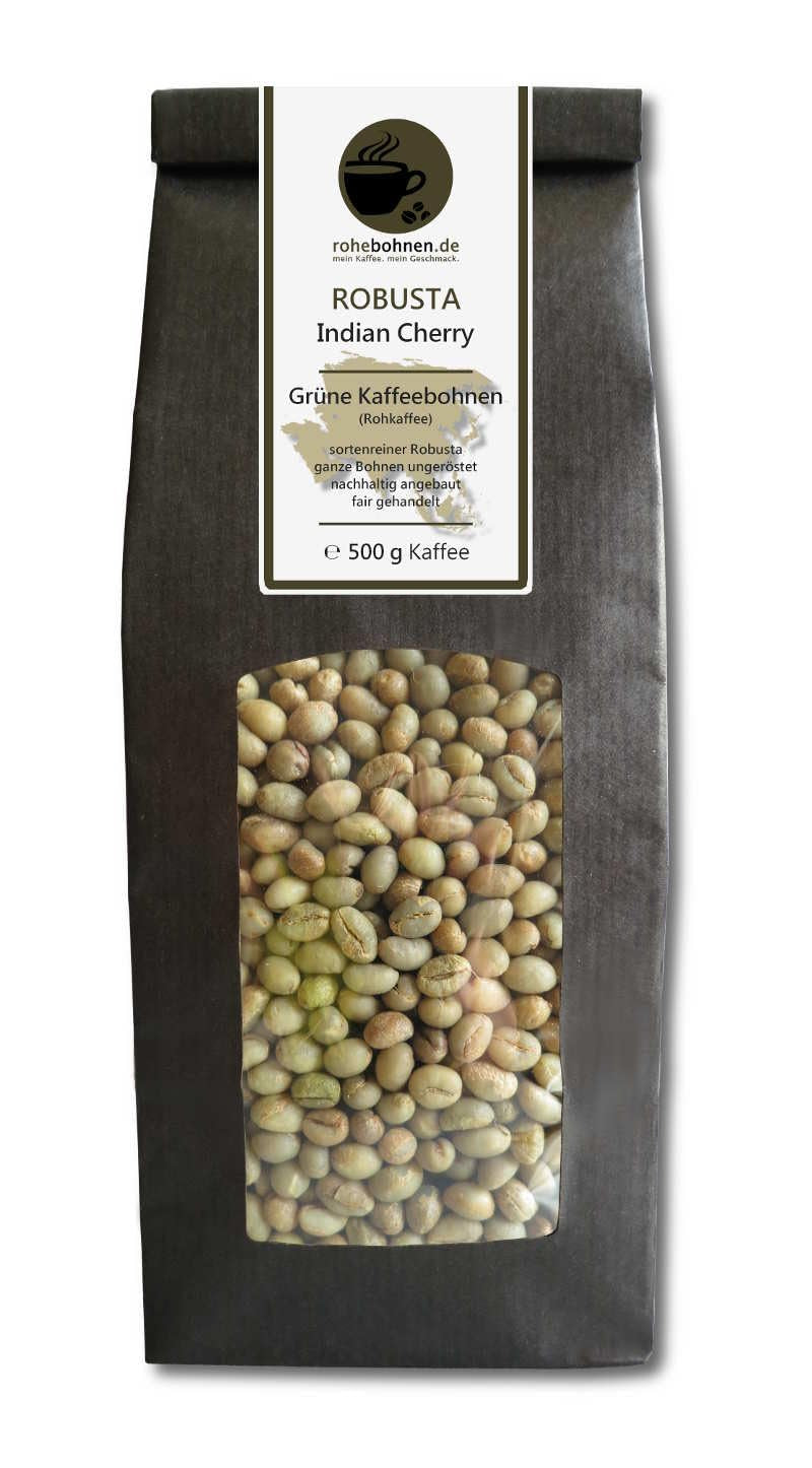 Raw káva - Zelená káva Keňa, Indie, Brazílie (snížené balení zrnkové zelené kávy 3x500g) - certifikát GMP