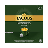 Jacobs Kaffeekapseln Krönung Crema, 10er Pack, 10 x 20 Getränke, 1040 g & Kaffeekapseln Lungo Decaffeinato-Intensität 6-200 Kapseln kompatibilní s Nespresso, 10er Pack, 10 x 20 Getränke