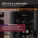 Automatický espresso kávovar KRUPS Arabica Picto, kompaktní design, snadné ovládání, intuitivní nastavitelné otočné ovládání, napěňovač mléka, funkce 2 šálků, kávovar, černý, EA810870