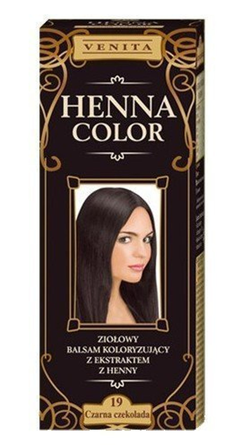 Henna Color 111 Přírodní kondicionér pro blond vlasy Barva na vlasy Přírodní efekt barvení vlasů Henna Eco Hair Dye Naty Shop Black 75 Ml (1 balení)