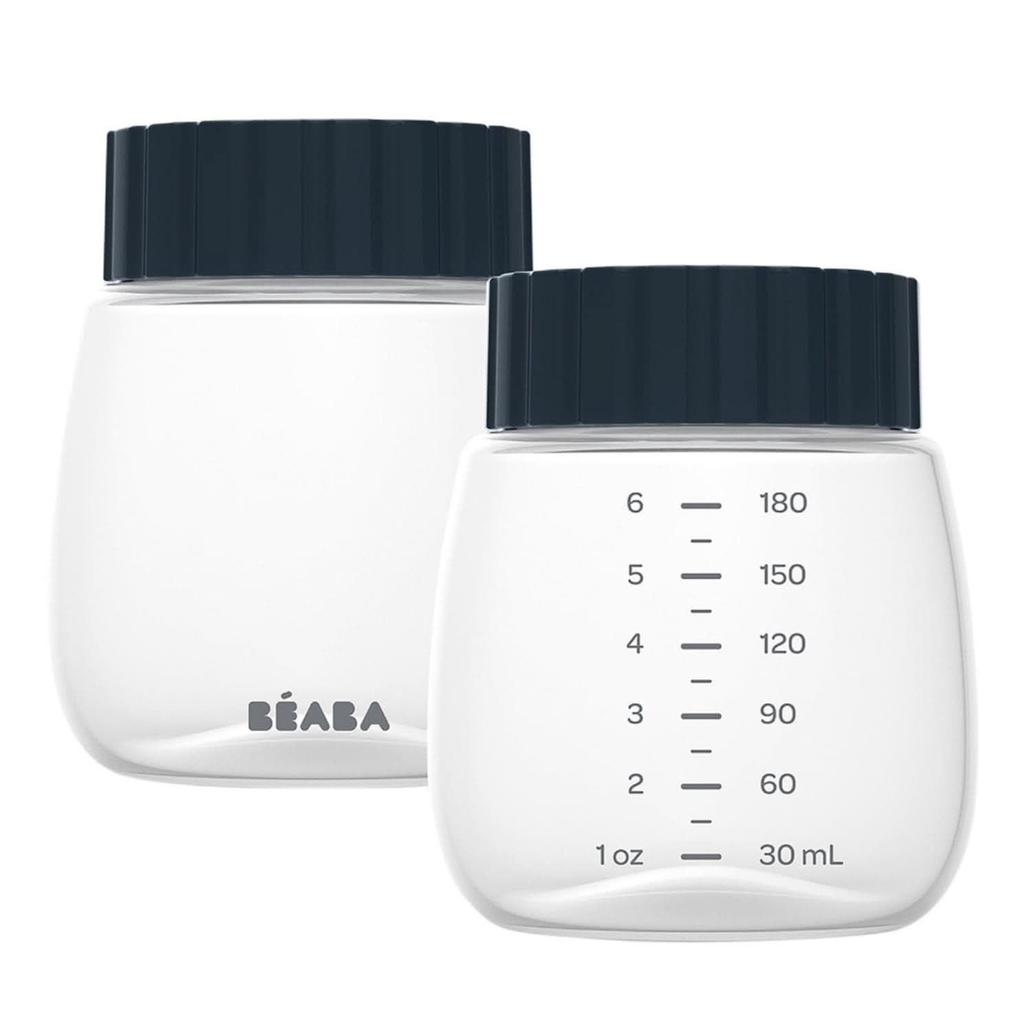 BÉABA, Beaba 2 lahvičky na uchování mateřského mléka, 180 ml Potraviny a doplňky pro kojení Bebe Naty Shop