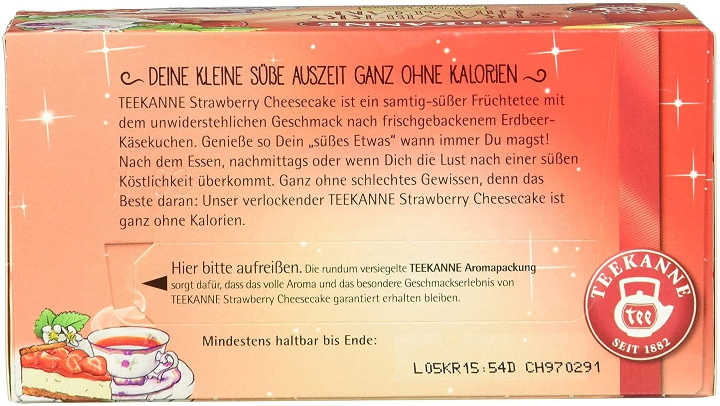 Teekanne Sweeteas Strawberry Cheesecake Jahodový cheesecake 12 balení (12 x 18 čajových sáčků)