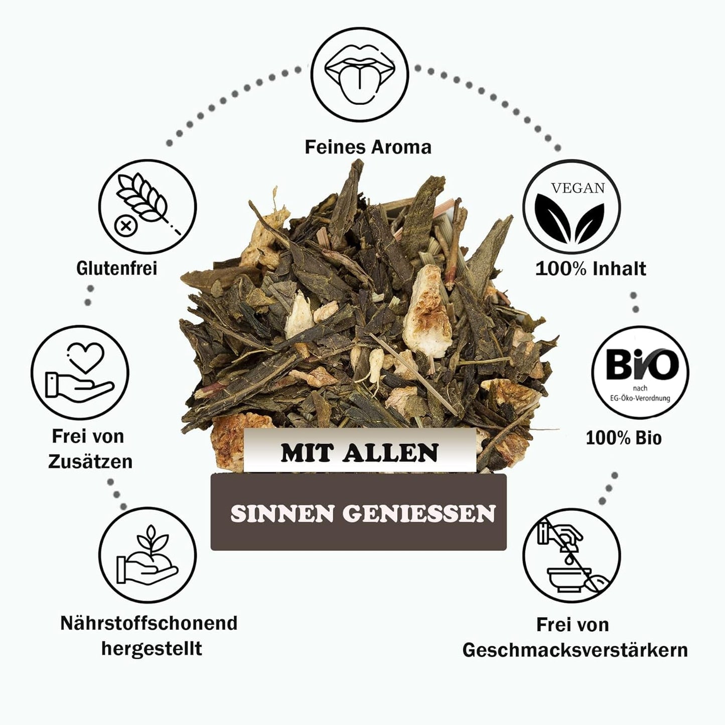 YC Yang Chai Sencha Green Tea BIO 250G - Japonský sypaný čaj s příchutí bergamotu - Originální japonský zelený čaj "Sencha Dynasty" z kontrolovaného ekologického pěstování