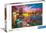 Clementoni - 33552 Collection - Manhattan Balcony Sunset 3000dílné puzzle pro dospělé a děti 10letá dovednostní hra pro celou rodinu Puzzle Naty Shop Výchozí název