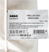DODO OFM60 Ergonomický latexový polštář, 60 X 60 cm, bílé standardní polštáře Naty Shop