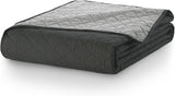 Decoking Přehoz na postel 200 X 220 Cm Grafit Antracit Stříbrně Šedý Oboustranný přehoz snadná údržba Axel Postele a deky Besuche den DecoKing-Store