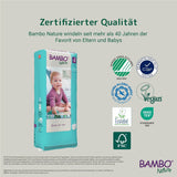 Dětské plenky Bambo Nature, velikost 4 (7-14 kg) - 48 kusů. Prémiové plenky s vylepšenou ochranou proti protečení | Maximální pohodlí a svoboda pro aktivní děti | Dermatologicky testované plenky