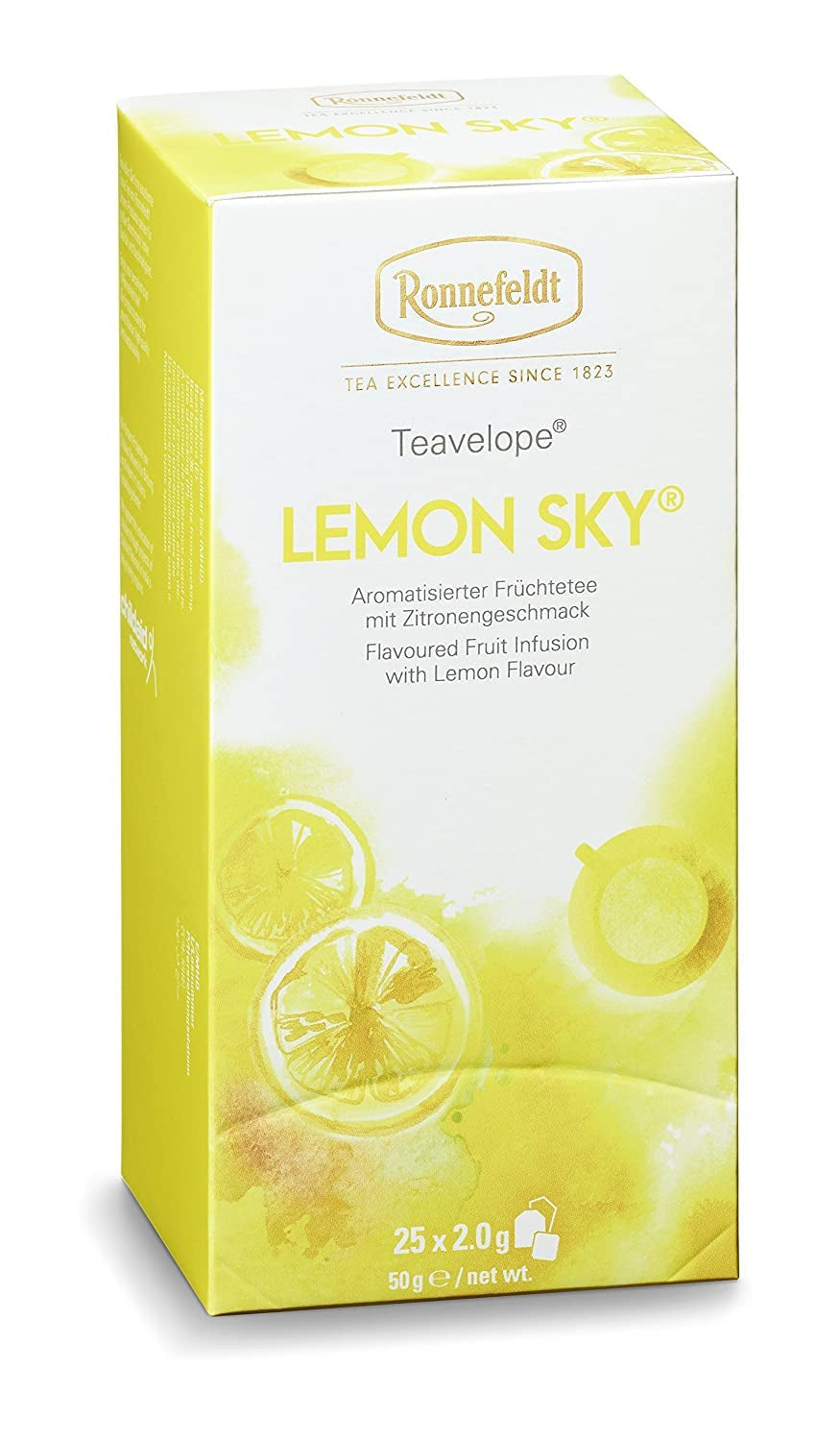 Teavelope "Lemon Sky" - Ovocný čaj s příchutí citronu, 25 čajových sáčků, 50 g