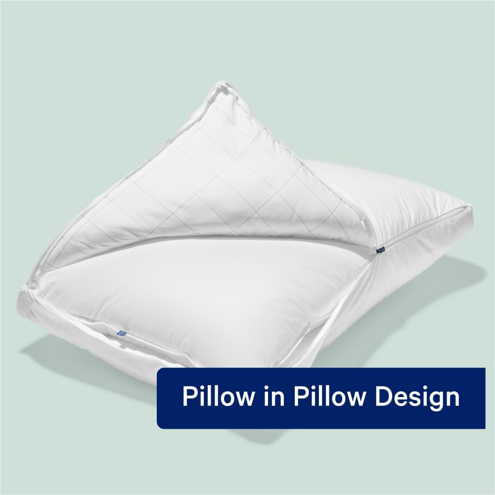 Polštář na spaní Casper Sleep Original, king size, bílé standardní polštáře Naty Shop