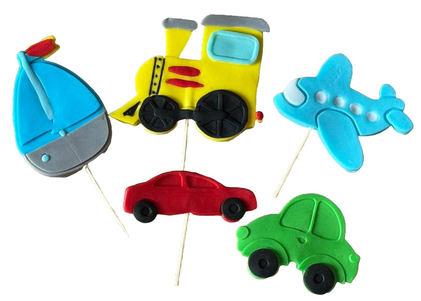 Sada 5 jedlých cukrových dekorací, Cars Sugar Paste Decorations Nati Shop