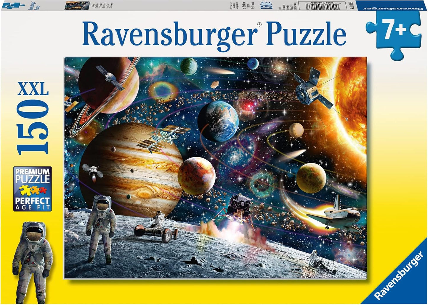 Puzzle Ravensburger pro děti - 10016 Ve vesmíru - Vesmírné puzzle pro děti od 7 let se 150 dílky ve formátu XXL Puzzle Naty Shop Ve vesmíru