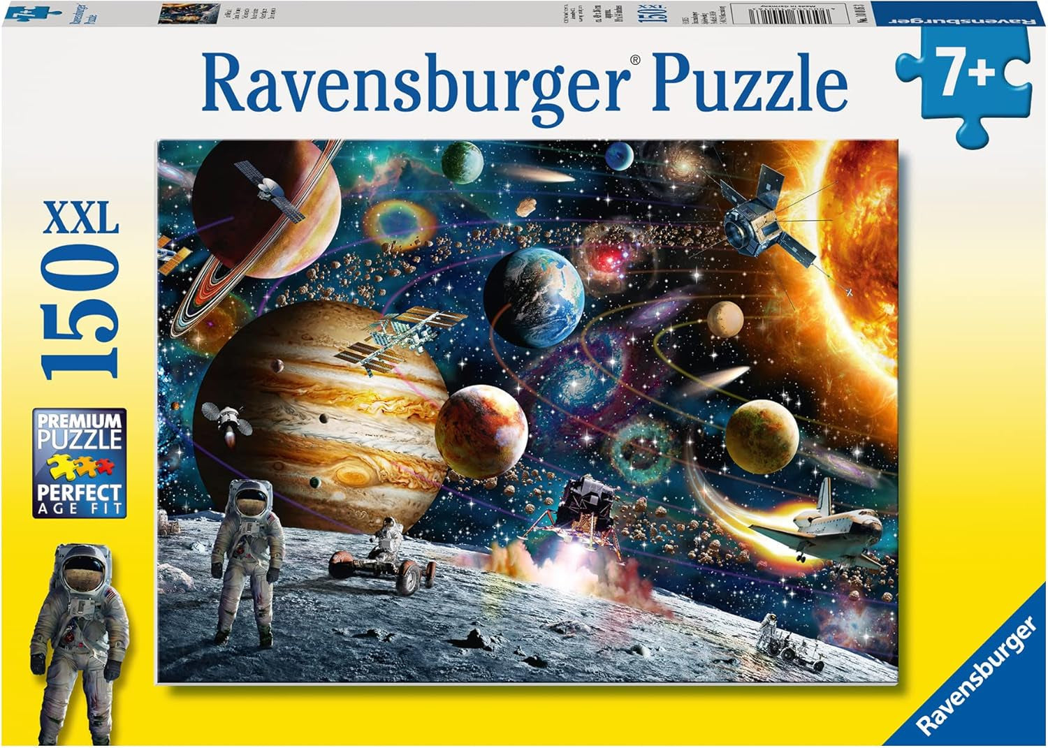 Puzzle Ravensburger pro děti - 10016 Ve vesmíru - Vesmírné puzzle pro děti od 7 let se 150 dílky ve formátu XXL Puzzle Naty Shop Ve vesmíru