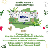 Kindii Natural Balance vlhčené ubrousky pro miminka – (1 x 60 ks) Vlhčené ubrousky pro miminka a děti – Ochranné, Aloe Vera, Jemná vůně – 60 ks.