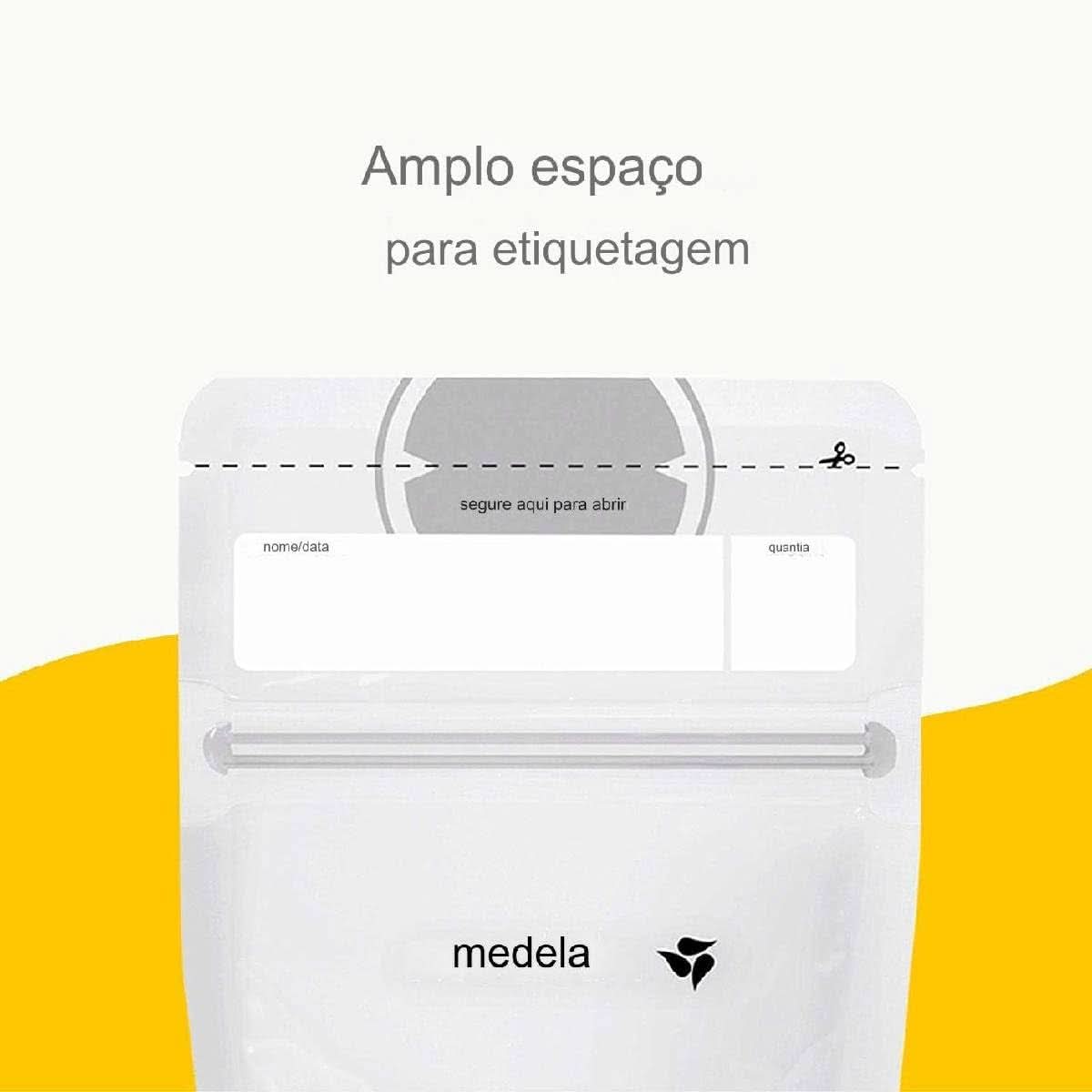Medela sáčky pro skladování mateřského mléka 25 ks, cca. 200 ml, bílá (španělská verze) Potraviny a doplňky pro kojení Bebe Naty Shop