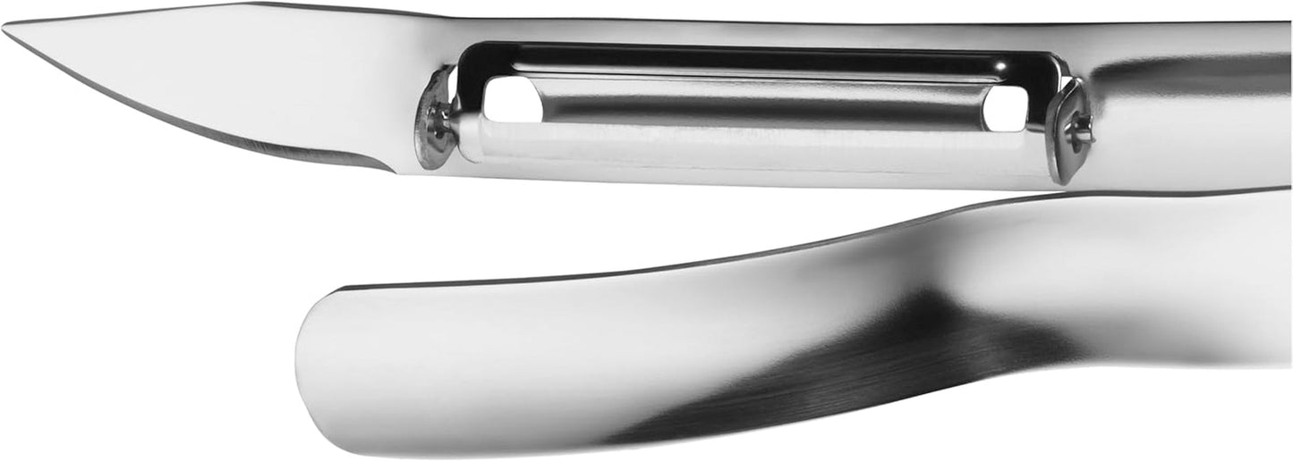 WMF Gourmet škrabka na chřest 17 cm, nerezová škrabka Cromargan Naty Shop