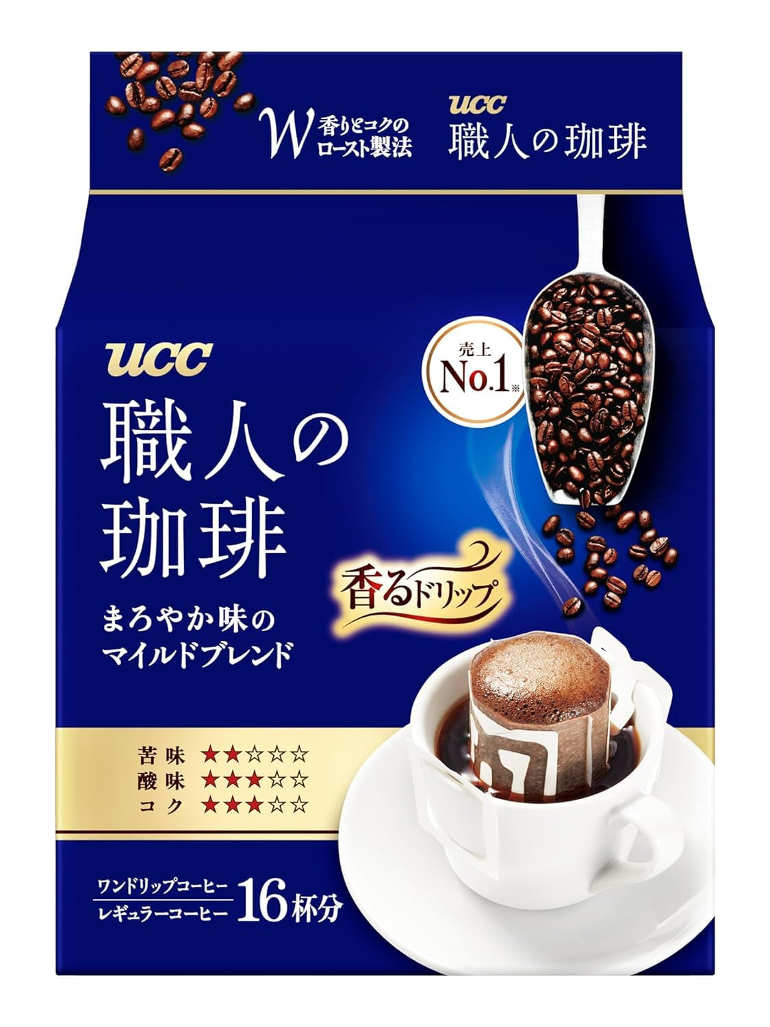 Japan Craftsman Coffee Jednorázová filtrační káva Brazil Vietnam Light Blend 16 sáčků.