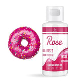 Fettlösliche Lebensmittelfarbe Für Schokolade - 60 ml Ölbasis Lebensmittelfarben Für Fondant, Torten Dekoration, Backen - Flüssige potravinářské barvivo pro kakaové máslo, máslový krém, Kuchen (Schwarz) Naty Shop Rose