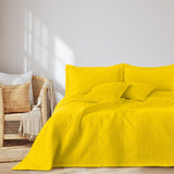 Ameliahome přehoz na postel 170X210 Cm Oboustranný přehoz na postel Ultrazvukové prošívání Polyester Ofélie tmavě zelená Postele a přikrývky Besuche den AmeliaHome-Store Ophelia žlutá 220X240 Cm
