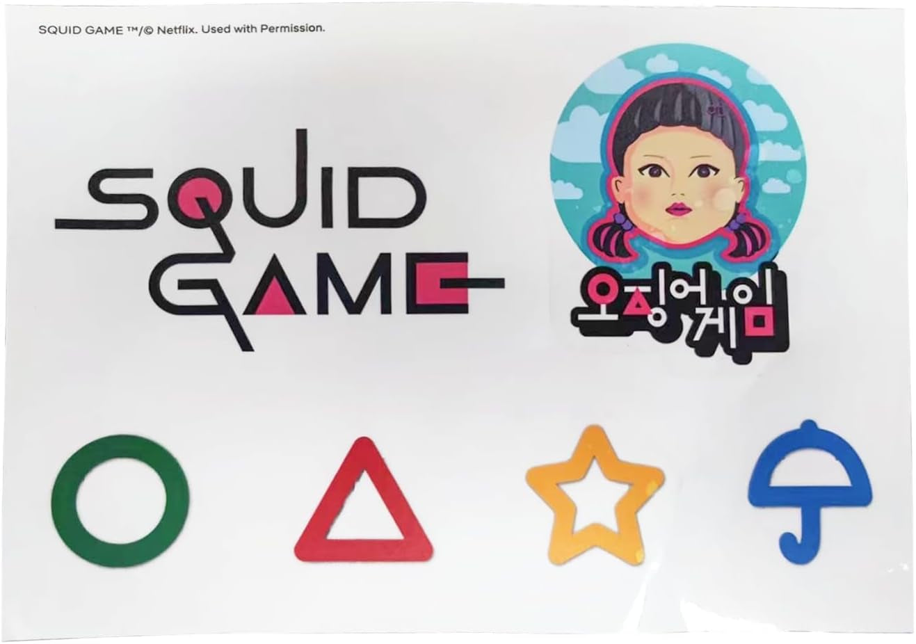 Netflix Chill Kit - Squid Game, oficiálně licencovaná, fleecová deka, sběratelský kousek, termoska, nálepka, tip na vánoční dárek, dárek k narozeninám Postele a deky Besuche den Neamedia Icons-Store
