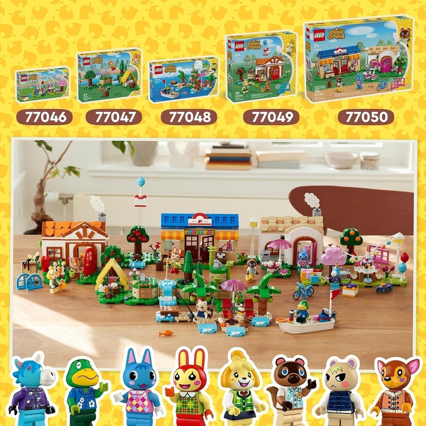 LEGO Animal Crossing Jimmyho narozeninová oslava Dětská kreativní hračka Videohra Sada zvířátek s koněm Dárek pro dívky a chlapce 6 let 77046 Stavebnice Besuche den LEGO-Store