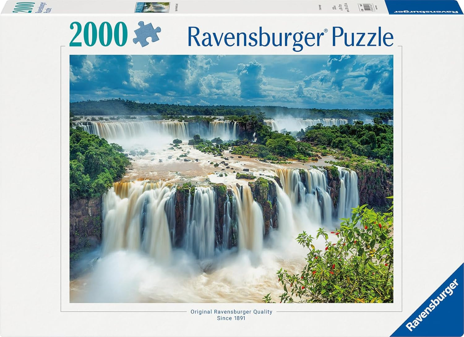 Ravensburger Puzzle 16607 - Vodopády Iguazu - 2000dílné puzzle pro dospělé a děti od 14 let Puzzle Naty Shop
