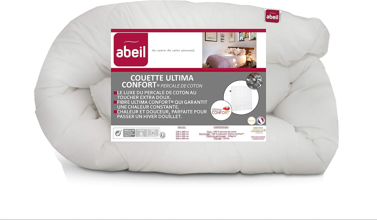Abeil Premium Ultima Comfort perkálová bavlněná přikrývka, 200 X 200 Cm Přikrývky a přikrývky Naty Shop 200 X 200 Cm