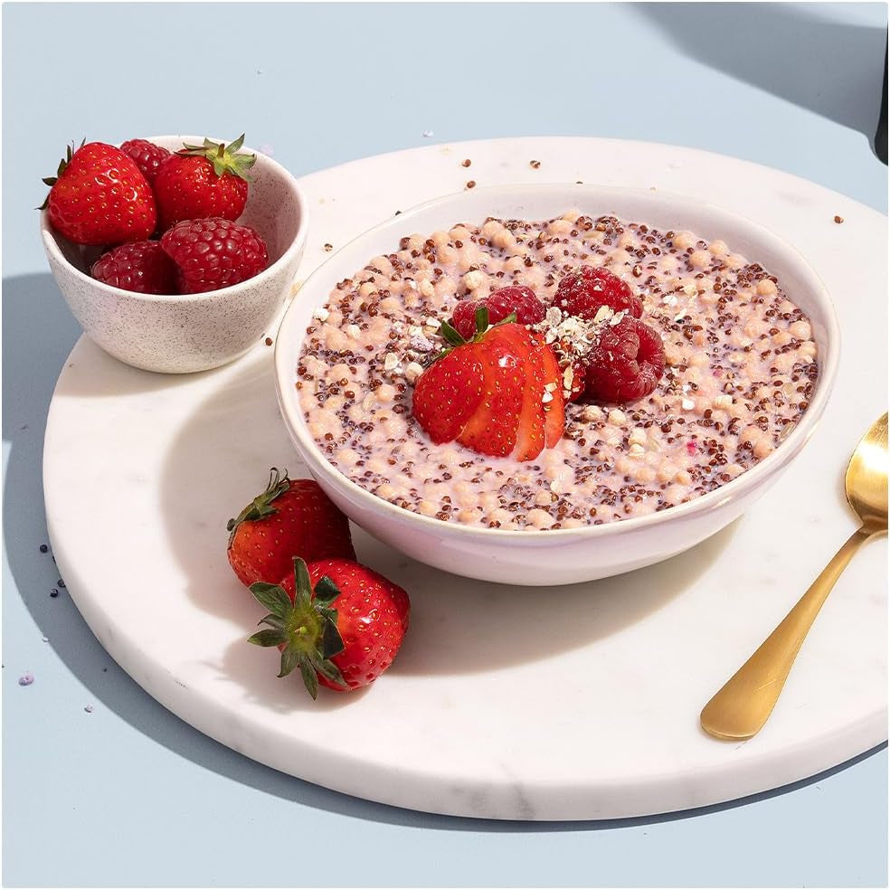 Protein funguje | Superfood Breakfast – GOLD Innovation, oceněné cereálie, proteinové müsli, bohaté na živiny s obilovinami, semínky a ovesem, s vysokým obsahem vlákniny, jablka a skořice, 10 porcí, 600 g