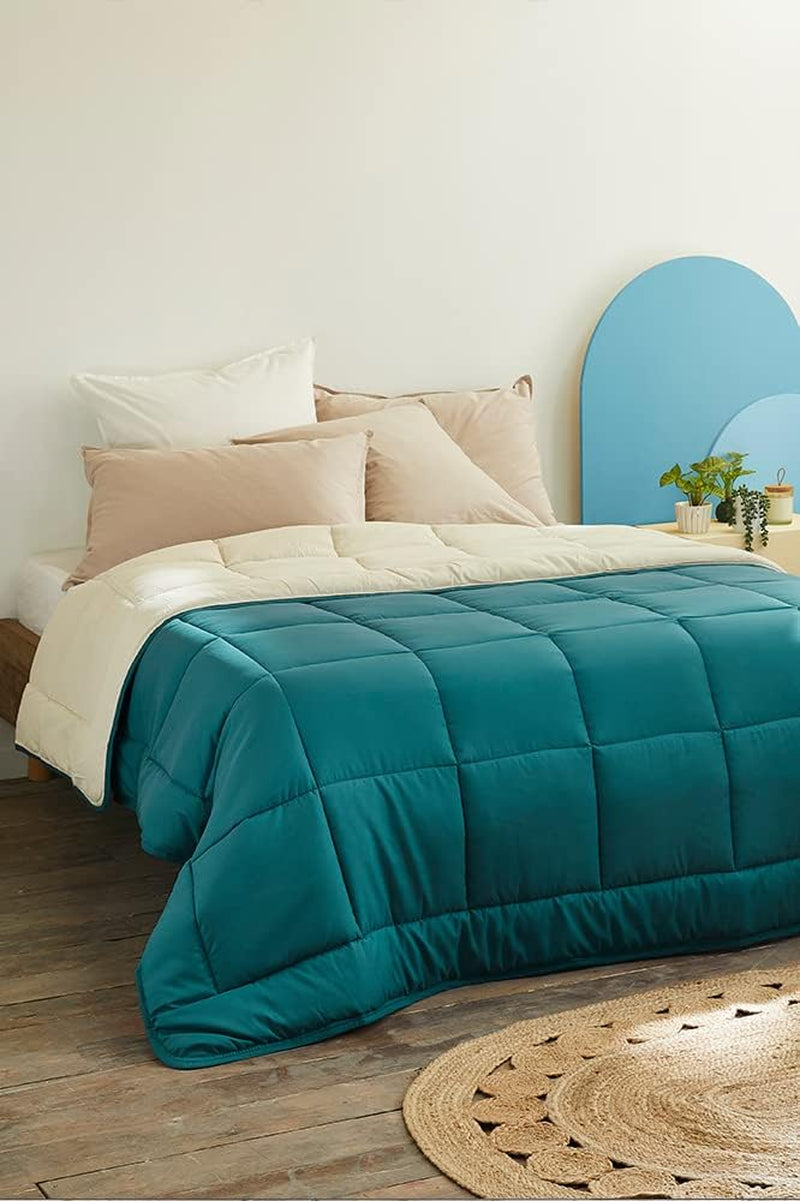 Toison D'Or Cocoon přikrývka, švestka / ocel, 140 X 200 Cm Přikrývky a přikrývky Naty Shop Peacock Blue/Pebble 240 X 260 Cm