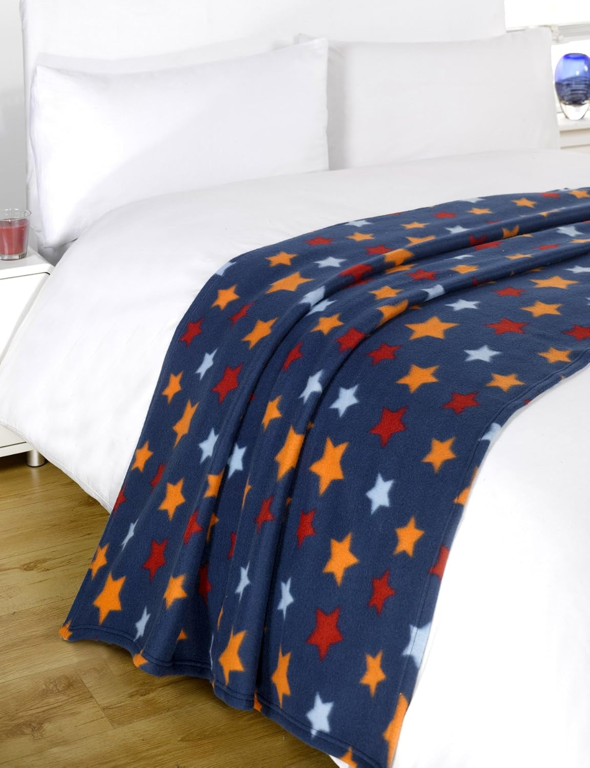 DREAMSCENE pohodlná přikrývka chlupatá deka fleecová deka - obýváková deka hřejivá zimní měkká, deka na pohovku, deka na pohovku, dětská přikrývka, obývák a přikrývka na mazlení 120X150Cm, deka na pohovku šedá hvězdy Postele a přikrývky Besuche den DREAMSCENE-Store Multicolor 120 X 150 Cm