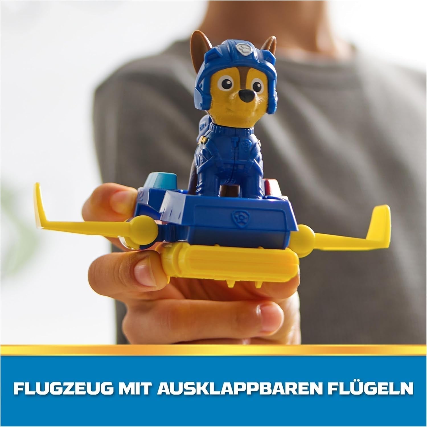 Hračka PAW PATROL Chase Action Pup Mini záchranné letadlo se skládacími křídly Hračka pro děti 3 roky staré akční figurky Naty Shop