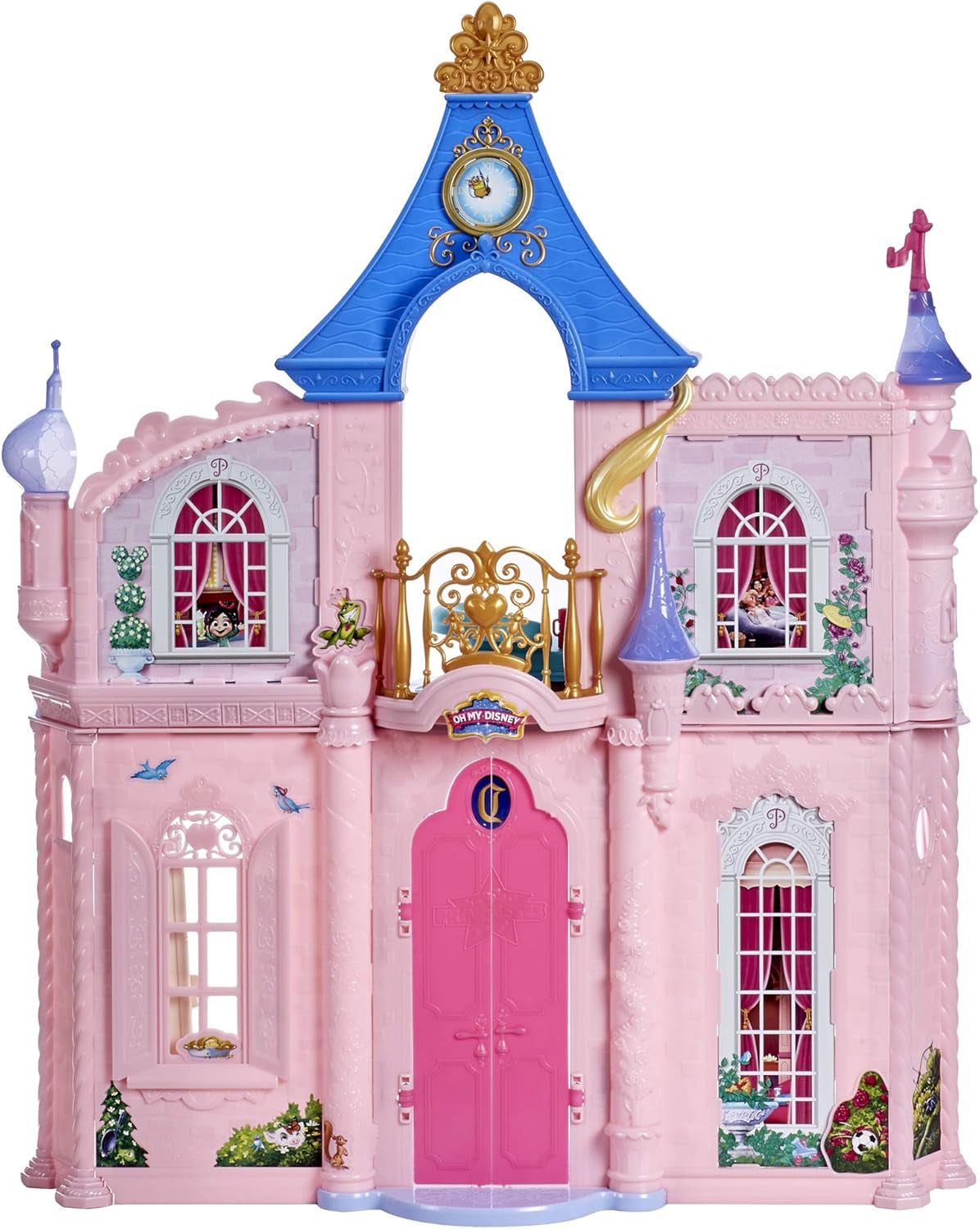 Disney Princess Castle Pohodlný domeček pro panenky se 6 kusy nábytku a 16 doplňky Hračka pro 5leté dívky Domky pro panenky Naty Shop
