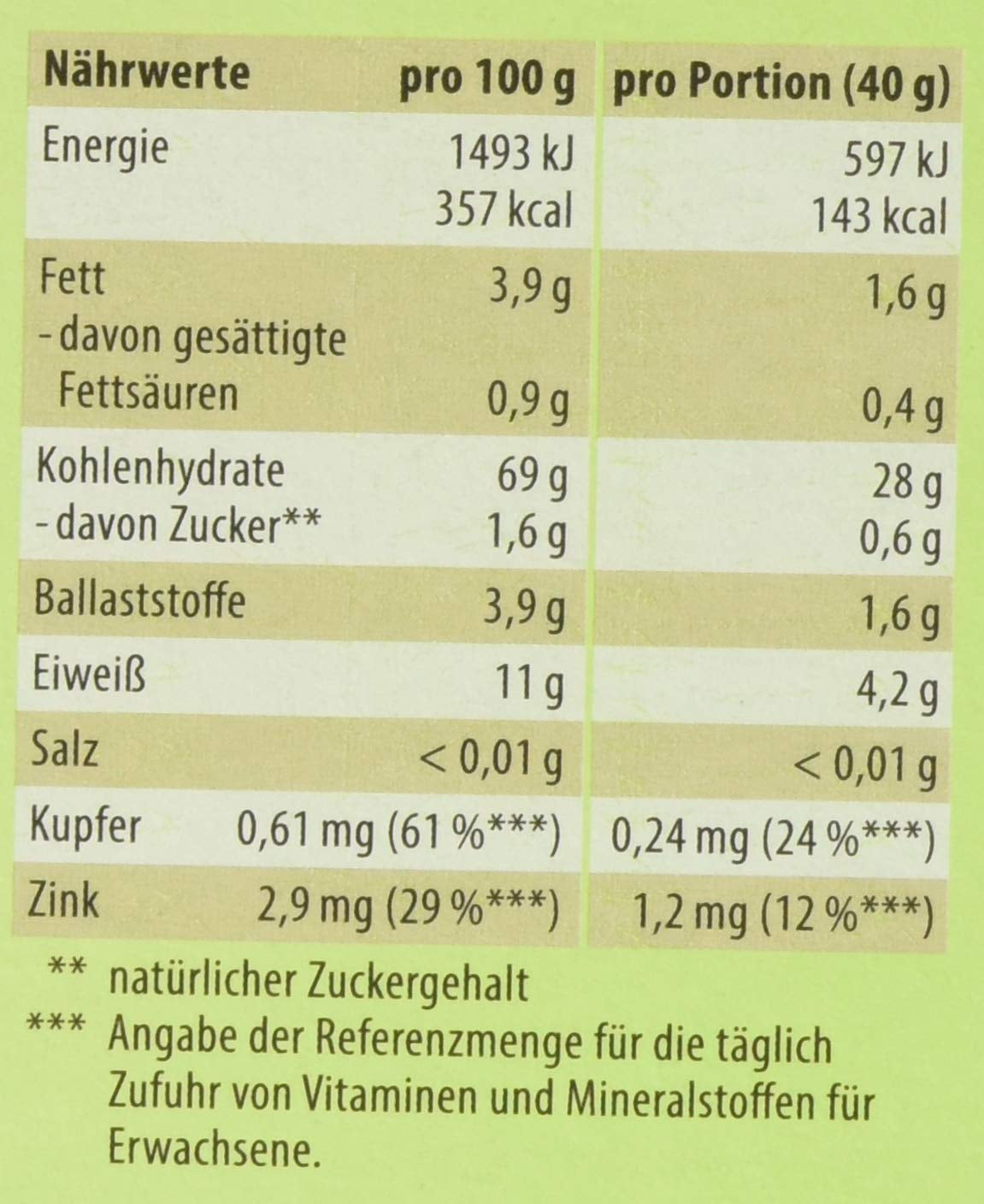 Hirse-Flocken Bio, 6Er balení (6 X 400 G) Cereálie Naty Shop