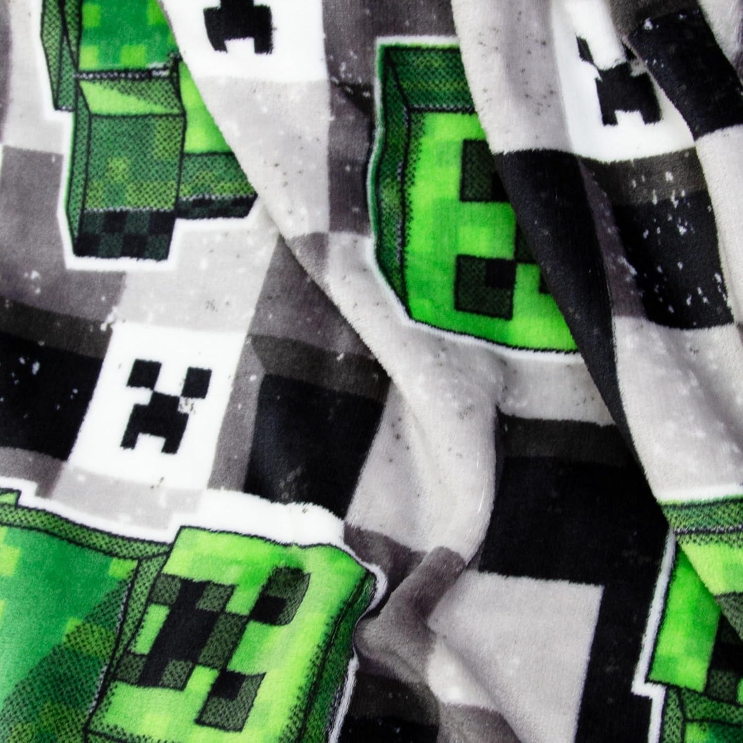 Postavička World Minecraft Oficiální fleecová deka | Design Scribble Oboustranné oboustranné, super měkké, teplé přikrývky Postele a přikrývky Besuche den Character World-Store