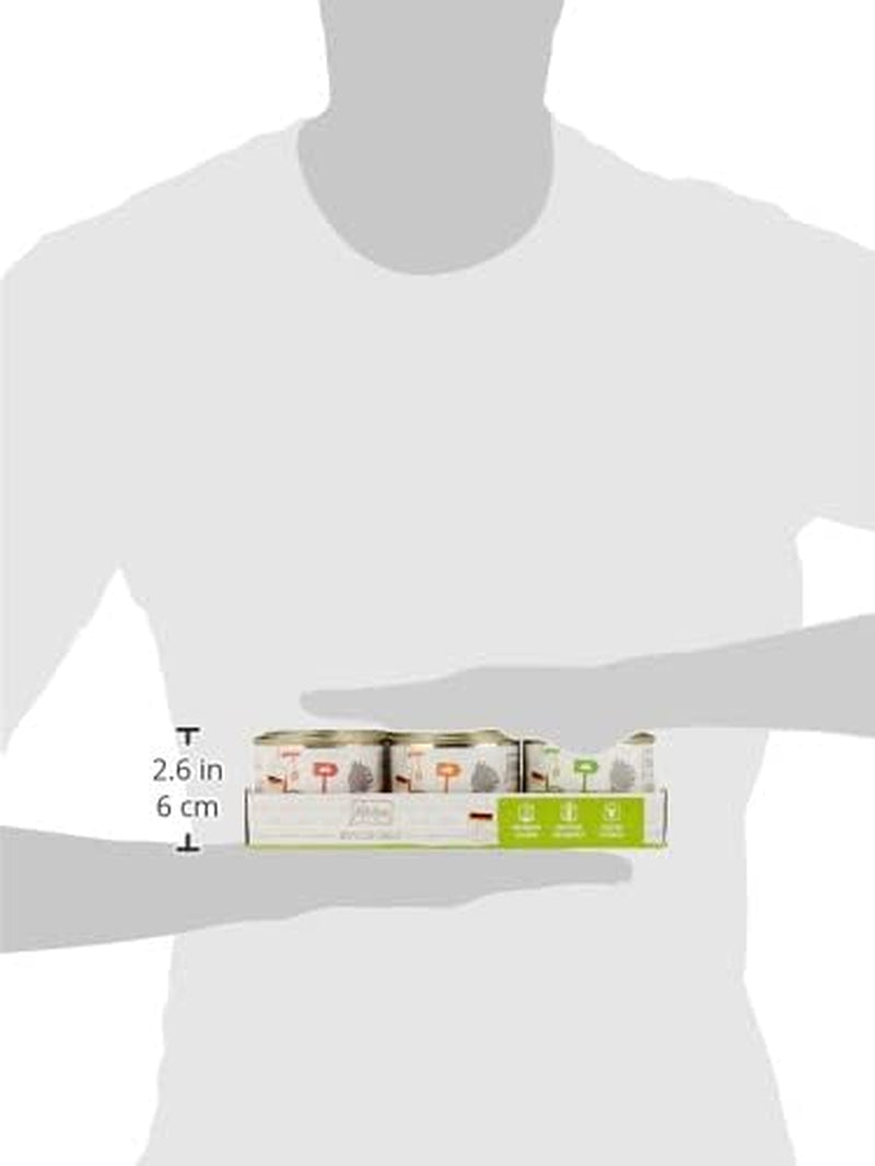 MjAMjAM - prémiové mokré krmivo pro kočky - Smíšené balení I - kuře, hovězí maso, srdíčka 6 balení (6 x 200 g), bez obilovin s extra masem