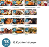Philips Airfryer řady 2000 4,2 l – digitální dotykový displej, 13 možností vaření, 9 přednastavených funkcí, až o 90 % méně tuku s technologií Rapidair, příkon 1 500 W Spotřebiče Naty Shop