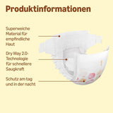 Ultra suché plenky Amazon, velikost 1 (2–5 kg) – měsíční krabička, bílá, počet 96 (2 balení po 48) (dříve značka Mama Bear, identický produkt)