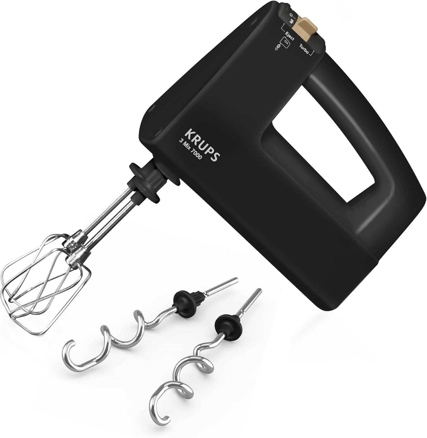 Krups 3Mix 7000 ruční mixér 60 Jahre Special Edition, 500 Watt, Knet- Und Rührhaken Aus Edelstahl, Langes Netzkabel, Zubehörtasche, F6085811, Schwarz/Kupfer Kitchen Naty Shop 3 Mix 7000 F60858