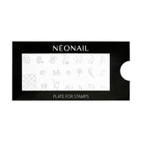 NÉONAIL Nagel Stempel Mit Schaber - Nägel Selber Machen - Razítko na nehty - Nageldesign Für Nagel Schablone - Francouzské nehty Stempel - Silikon Nagelstempel