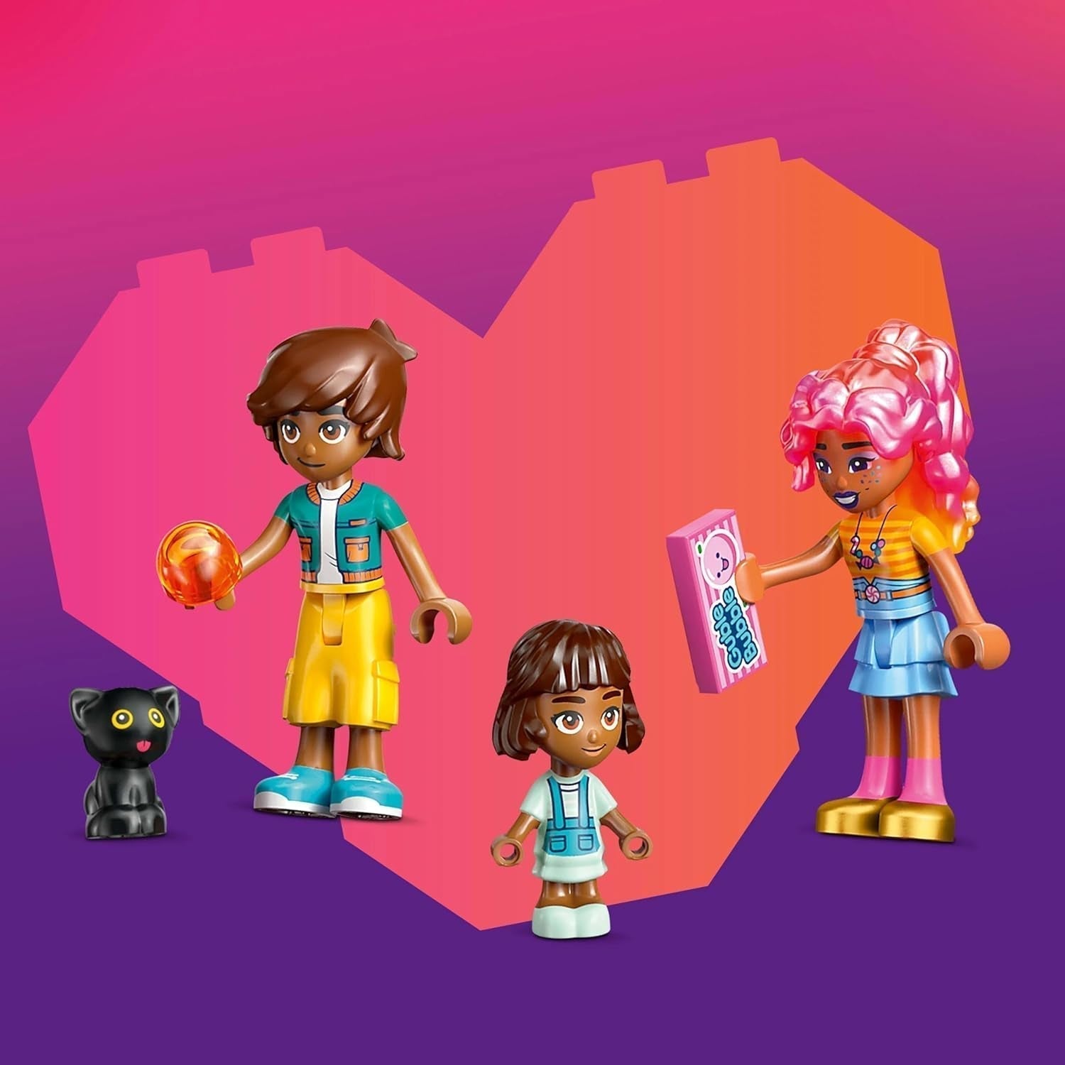 Hrací sada LEGO Friends Heartlake City Shop pro dívky ve věku 6+ RPG se 2 mini-panenkami, mikropanenkou a hračkou pro kočky 42649 Stavebnice Besuche den LEGO-Store