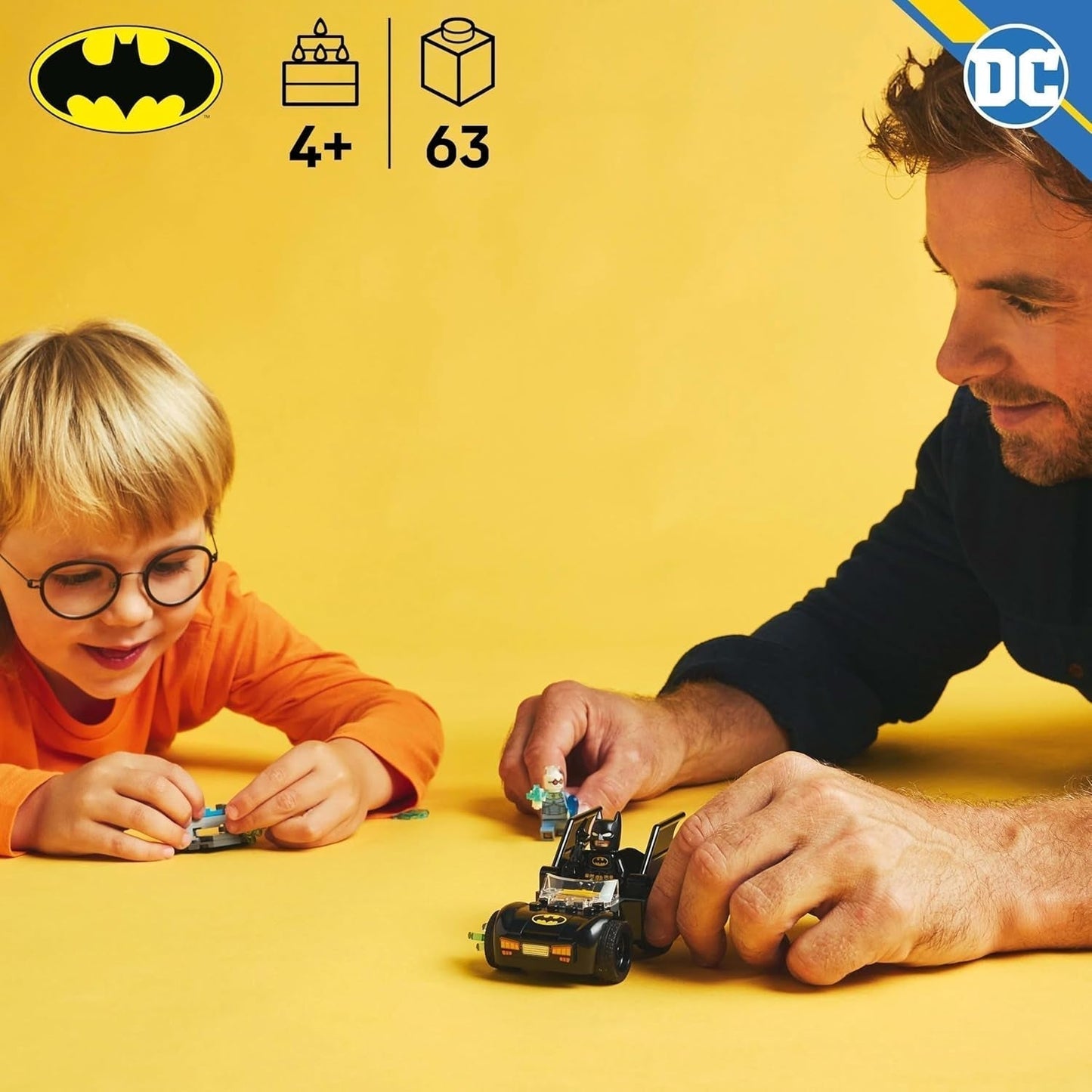 LEGO DC Batman: Batman & Batmobile vs. Pan Freeze - Auto superhrdina se 2 minifigurkami - Ledový vystřelovač s ohnivými prvky - Dárek pro chlapce a dívky od 4 let 76301 Stavebnice Besuche den LEGO-Store