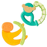 Kousací kroužek Chicco Fresh&Relax Monkey nebo Lenh, 4M+, naplněný sterilní vodou