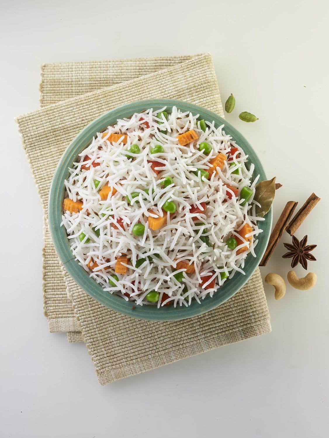 INDIA GATE Premium Basmati rýže – Aromatická, jemná dlouhozrnná rýže z Indie, jemná dlouhozrnná rýže (1 x 500 g)