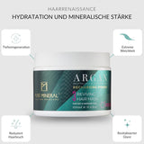 Pure Mineral - Intenzivní regenerační maska na vlasy s arganem - Opravuje a dodává lesk suchým vlasům - Vyživuje vitamínem E - Bez sulfátů, parabenů, ropy - 350 ml Naty Shop maska na vlasy