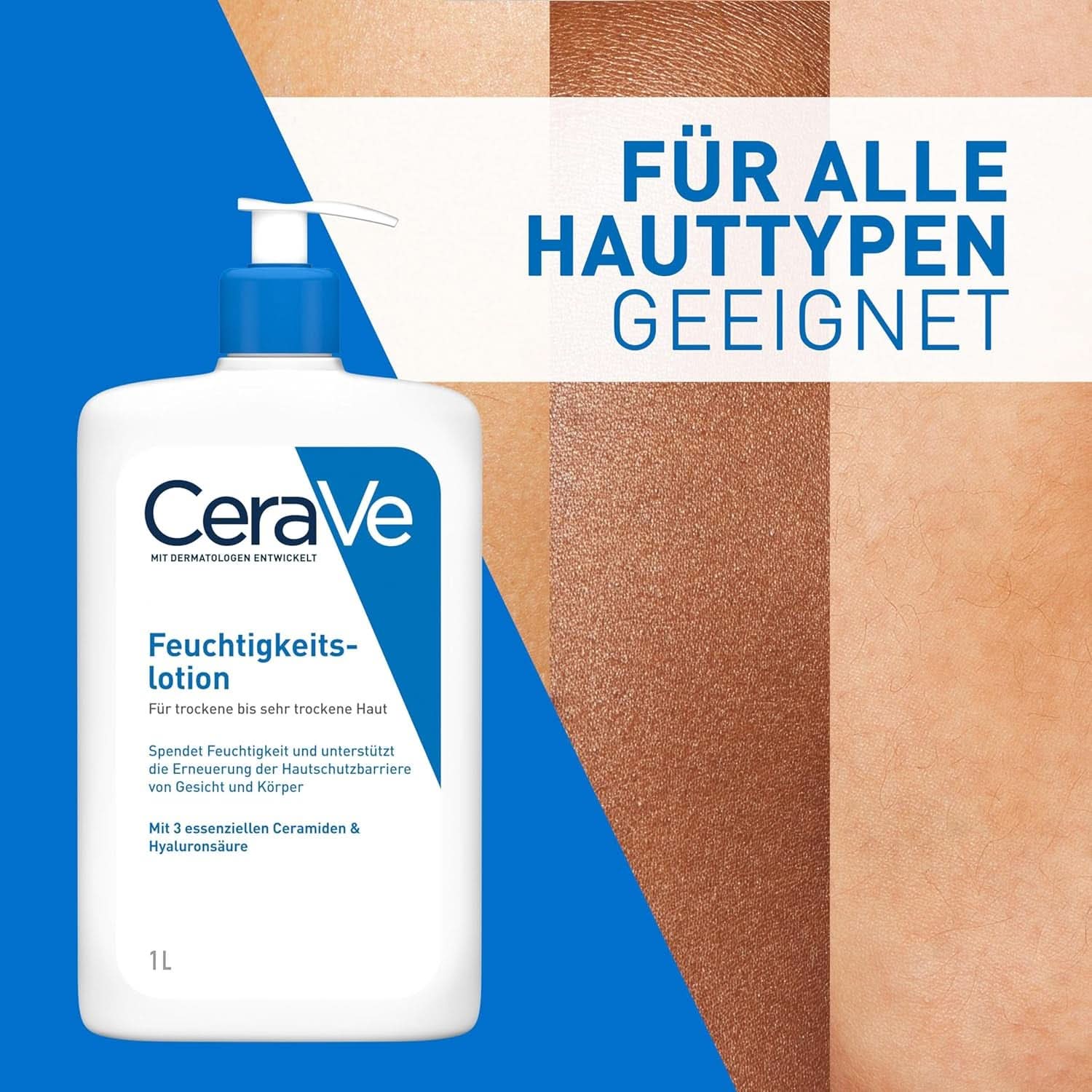 Cerave Hydratační mléko na tělo a obličej, 1 litr Kosmetika a kosmetika Naty Shop