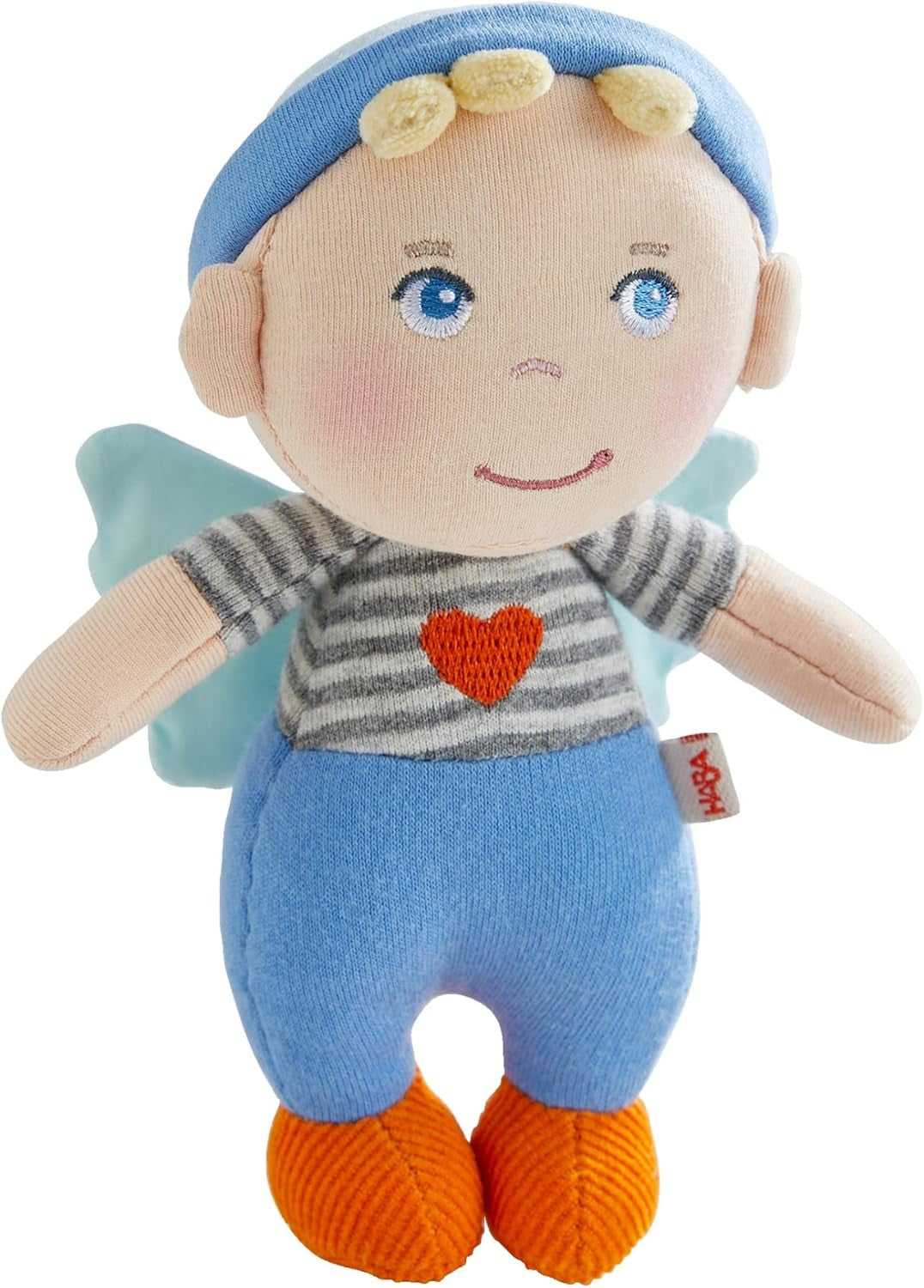 Podložky HABA Guardian Angel - Roztomilá textilní panenka (15 cm), ideální dárek na uvítanou pro miminka a batolata - Lze prát na 30 °C - 2011869001